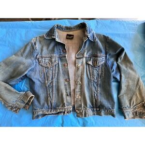 Vintage 1970's  70s Wrangler Jacket See Measurements Size L Large Is Approximate